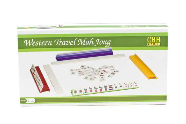 Red Mah Jong Game Set in Travel Case