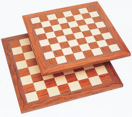 Fancy Brown & Natural Chess Board.