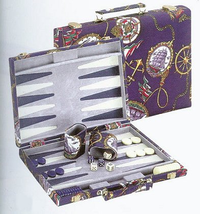 Deluxe Medium Nautical Backgammon Set.