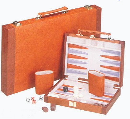 Medium Size Contemporary  Backgammon Set