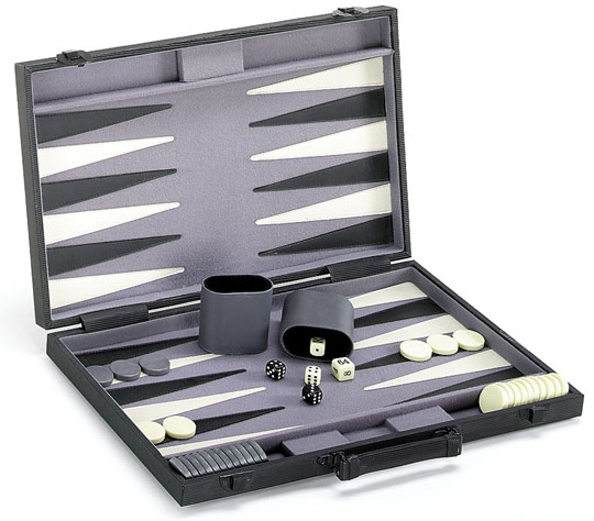 Professional Size Backgammon Set with a Modern Motif