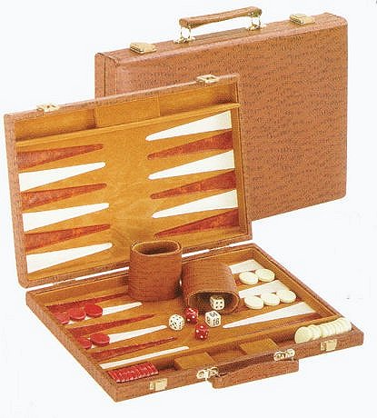 Ostrich Grain Deluxe Backgammon Board