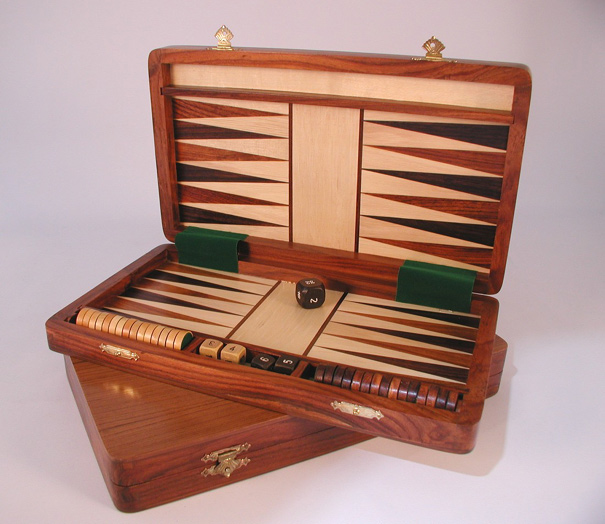 Sheesham Wood Backgammon Set