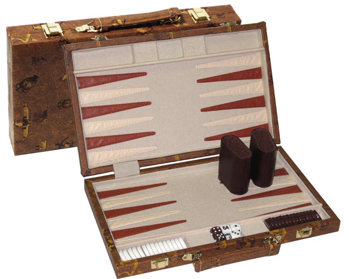 Egyptian Design Backgammon Set