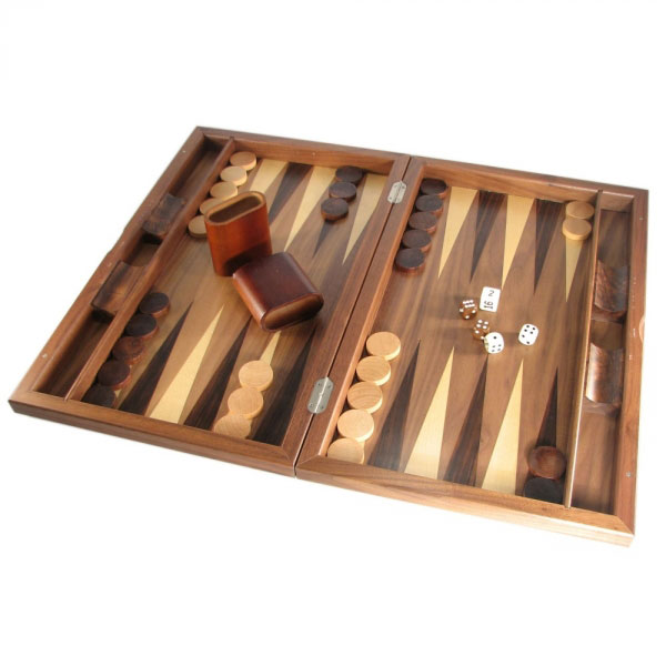 Walnut Backgamon Set 