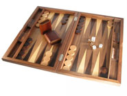 Deluxe Backgamoon Walnut Set