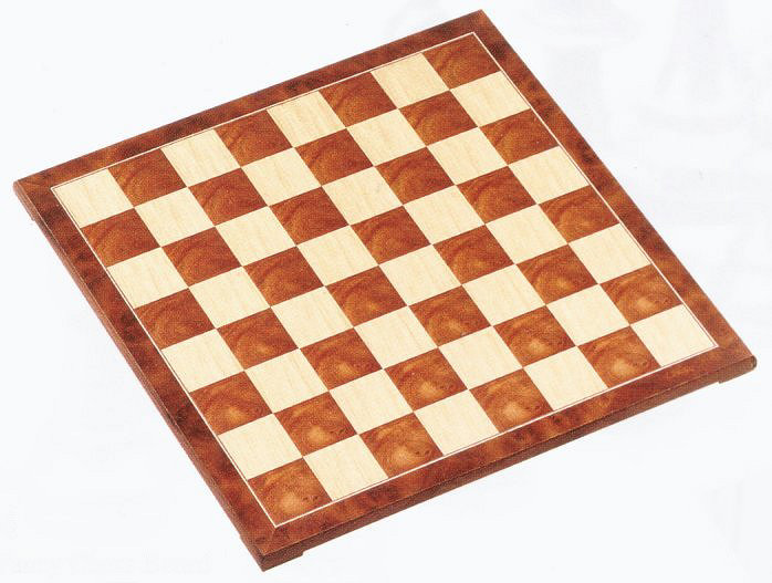 Brown & Natural Wood Chess Board.