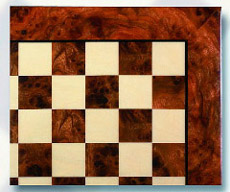 Exotic Elm Root Wood Chess Board