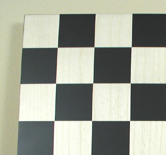 Black & White Maple Basic Chessboard With No Frame Design