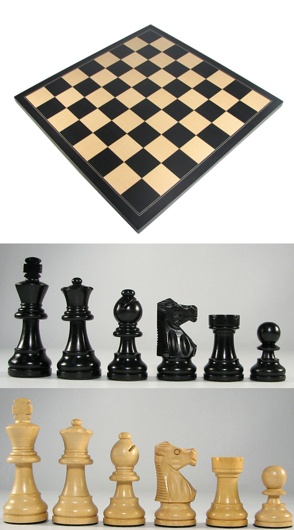 Executive Ebonized Chess Board by Mark of Westminster 
