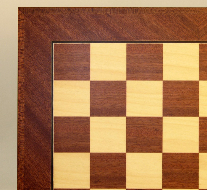 Mahogany & Maple Chess Board 