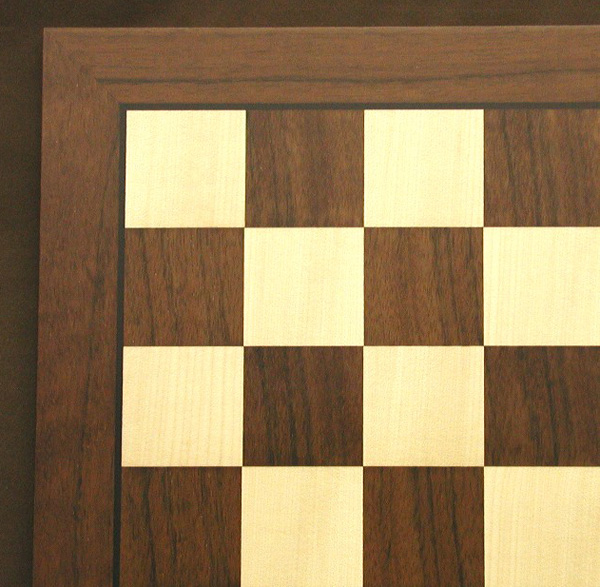 Dark Rosewood Montgoy and Maple Chess Board