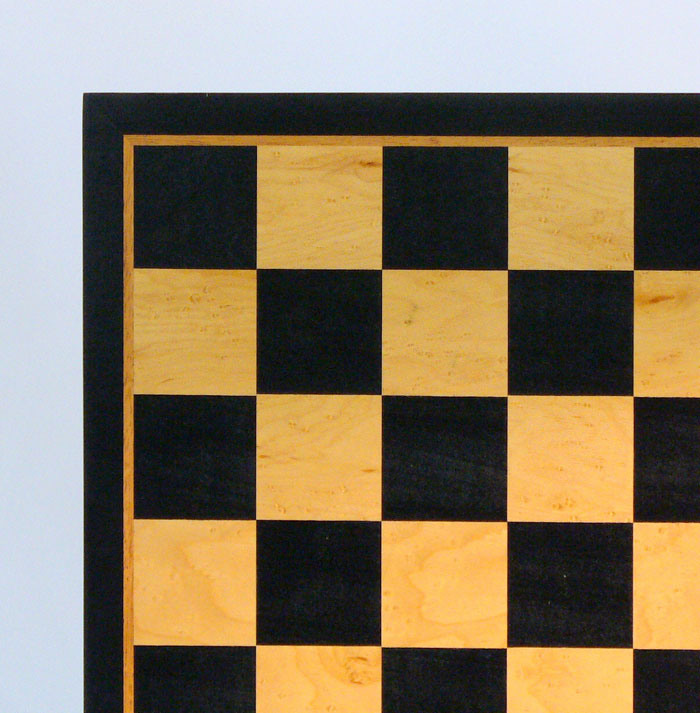 Black Birdseye Maple Chessboard