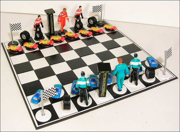 Automobile Racing Chess Set