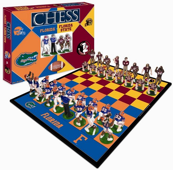 Florida vs Florida State Football Chess Set