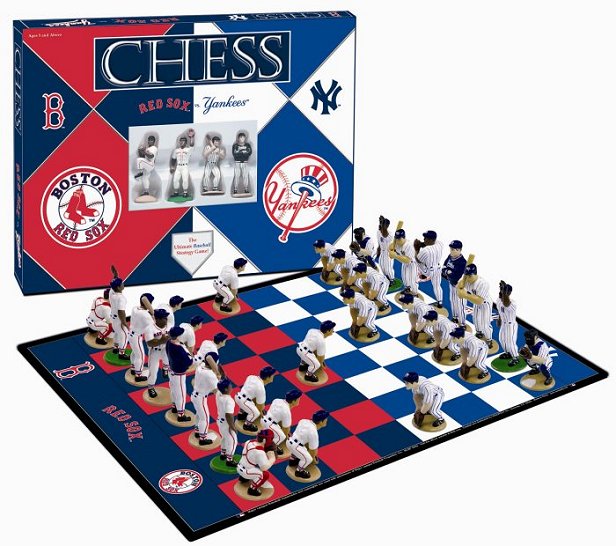 Boston Red Sox vs New York Yankees Baseball Chess Set