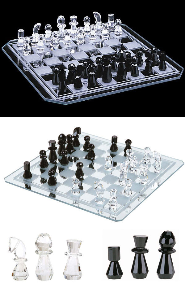 Crystal Chess Sets - Modern Contemporary
