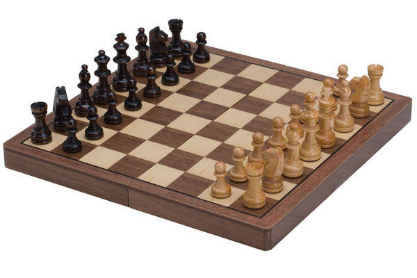 Travel Magnetic Checkers & Chess Set