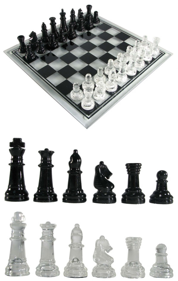 Unique Glass Chess Set