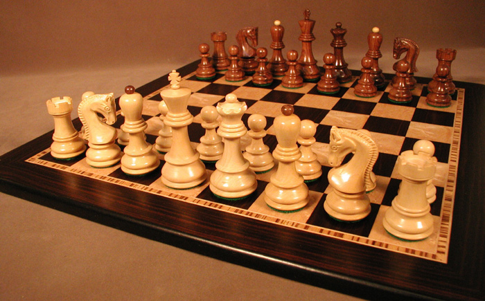 Old Russian Sheesham Chess Set