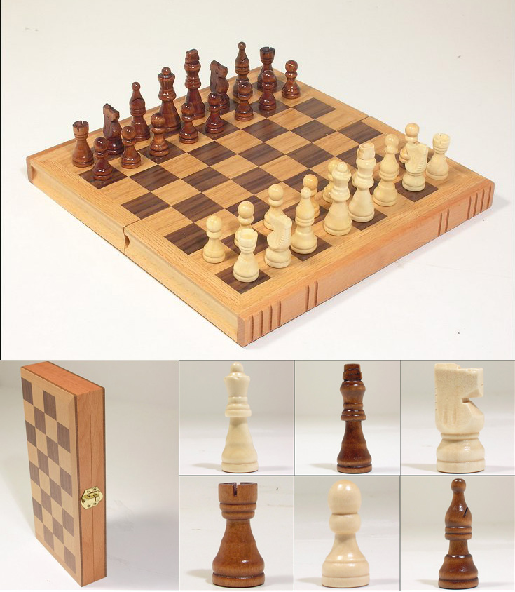 CS500-2147. Oak Chess Set