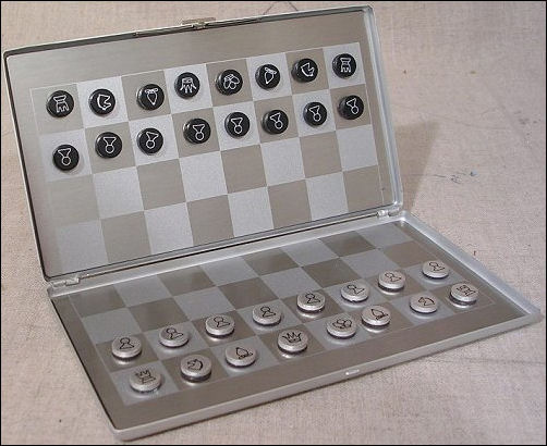 Travel Magnetic Checkers & Chess Set