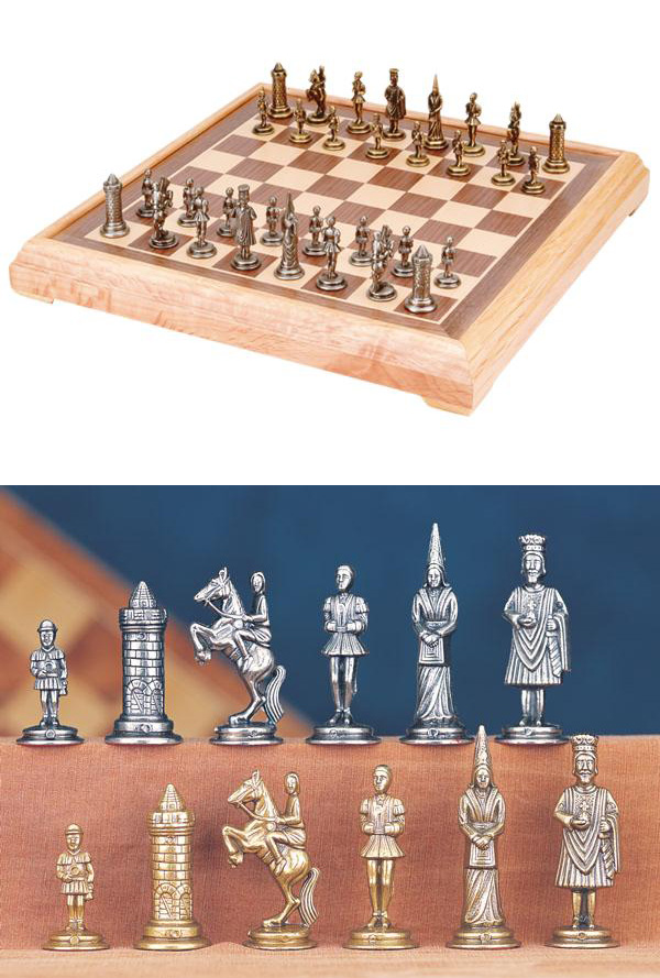 Camelot Pewter Chess Set