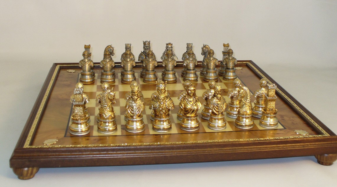 Camelot  Pewter Chess Set