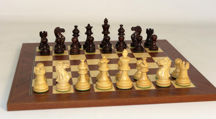 Rosewood & Maple American Emperor Chess Set