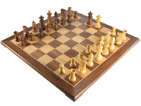 French Knight Series Rosewood Staunton Chess Pieces 3.25 Inches