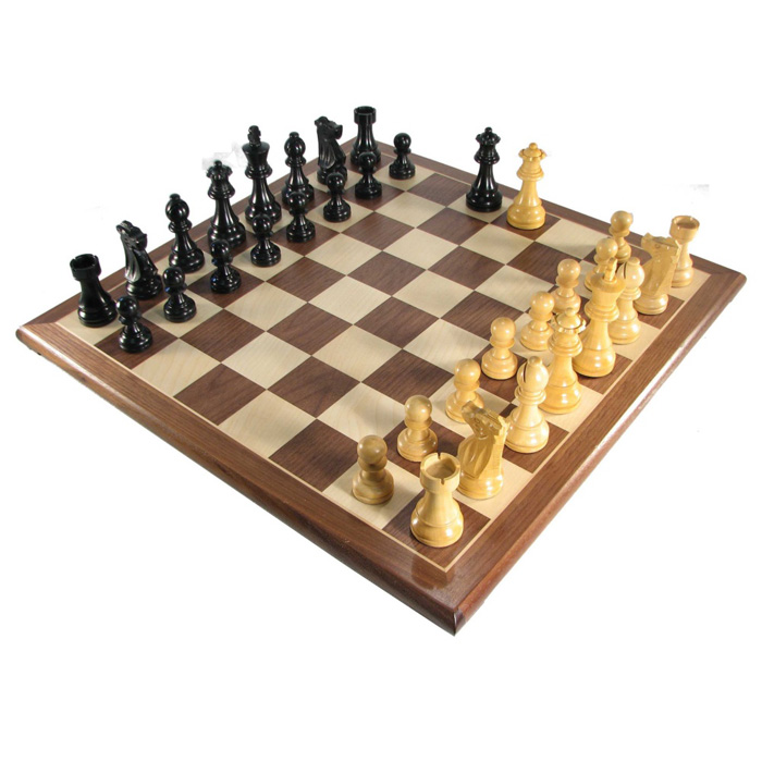 French Ebonized Chess Set