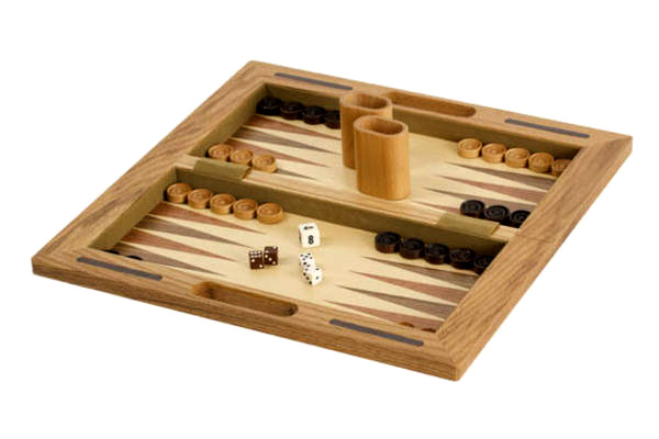 3 in 1 Oak Game Chess Set in Oak Wood