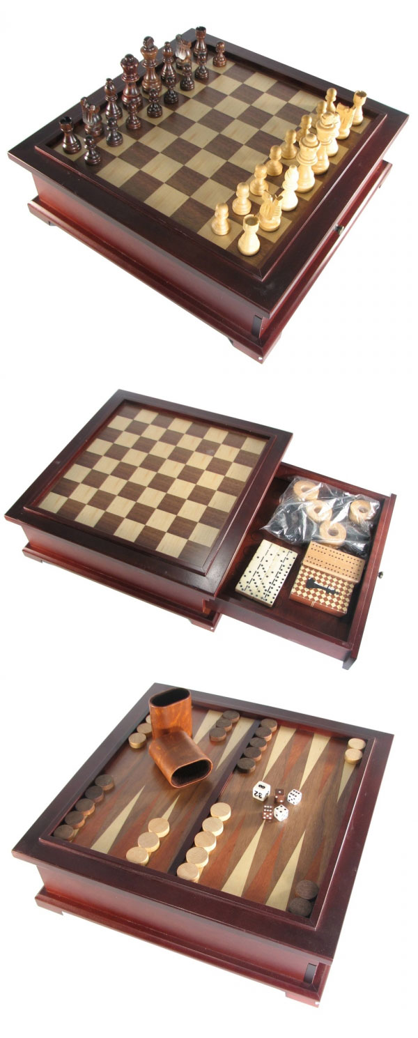 10 in 1 Wooden Combination Chess Set