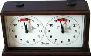 Dark INSA European  Mechanical Chess Clock.