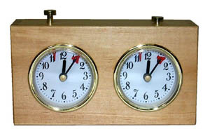 Mechanical Wooden Chess Clock.