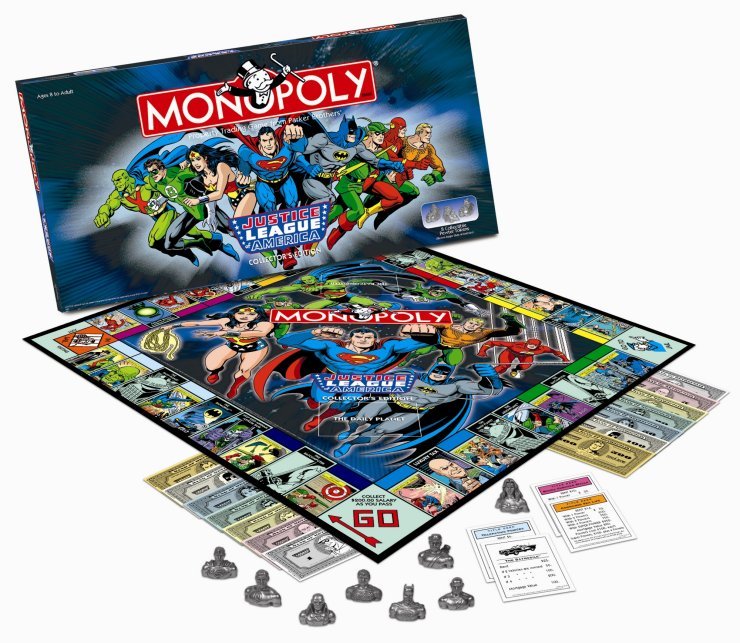 Justice League of America Monopoly Game Collector's Edition