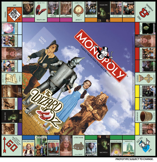 2008 Wizard of Oz Monopoly Game