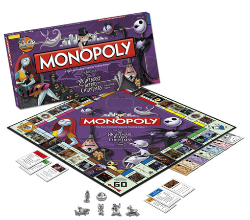 The Nightmare Before Christmas Monopoly Game