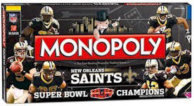 New Orleans Saints Super Bowl 44 Monopoly Game