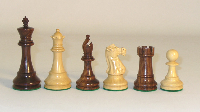 4 inch Rosewood British Staunton Chess Pieces