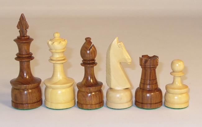 Philipine Style Sheesham & Boxwood Chessmen Set.