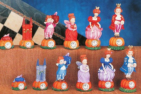 Disney's Cinderella Hand Painted Chess Pieces