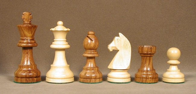 3.75 German Knight Single Weighted Sheesham Wood Chess Pieces.