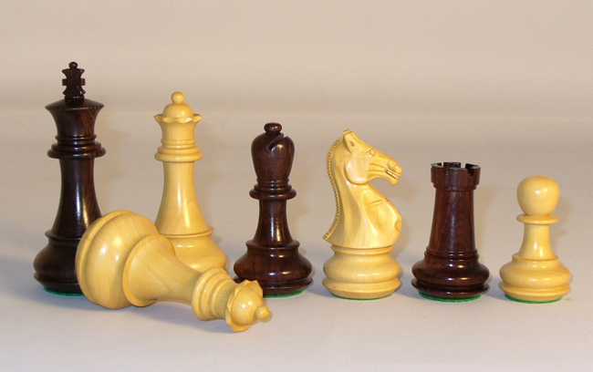 Royal Jacques Rosewood Chessmen Set