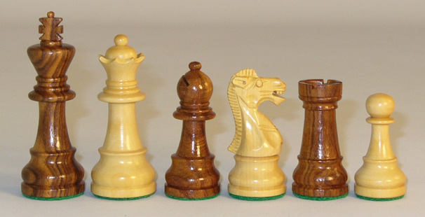 Sheesham & Boxwood Chessmen Set
