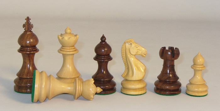 Taj Double Queen Sheesham Chess Pieces