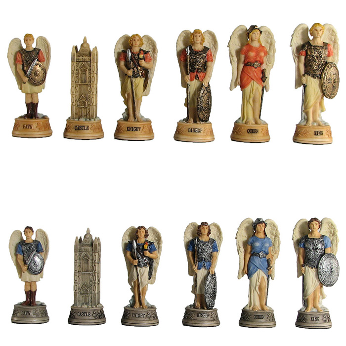 Angel Polystone Chess Pieces