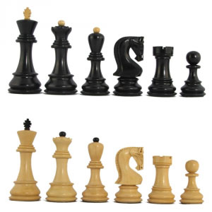 Mark of Westminster Ebonized Chessmen Set