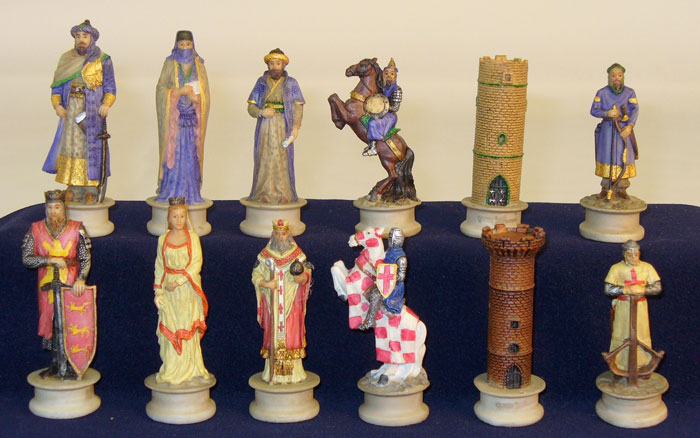 Arabian vs Christian Crusade Chessmen