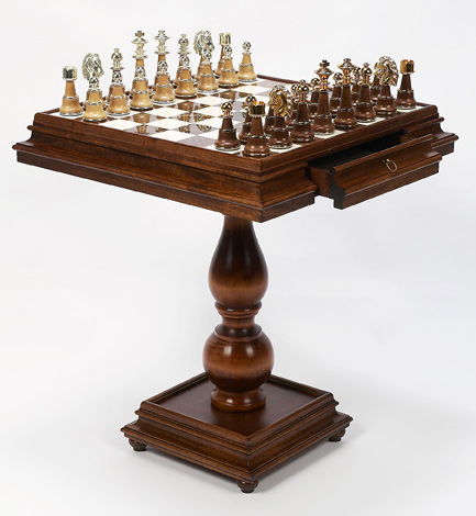 Alabaster Game Table Made In Italy